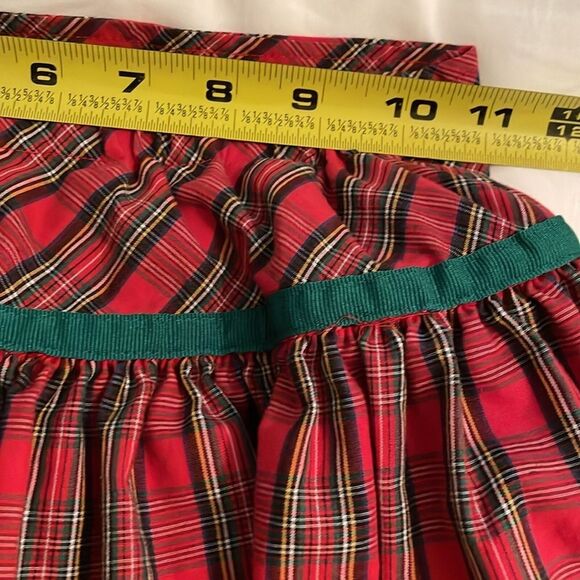 Orient Express Vintage Red Tartan Plaid Skirt Girls Size 6 Christmas Holiday - Picture 7 of 8